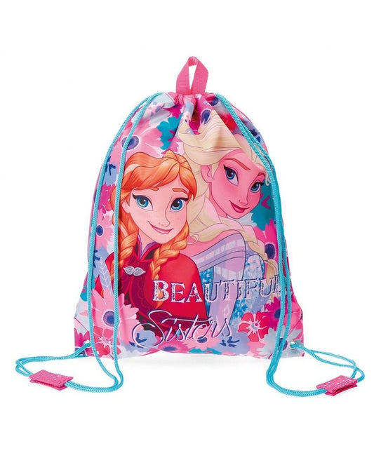 A - SACO GYM FROZEN FLOWERS DISNEY - ILUSION SHOP