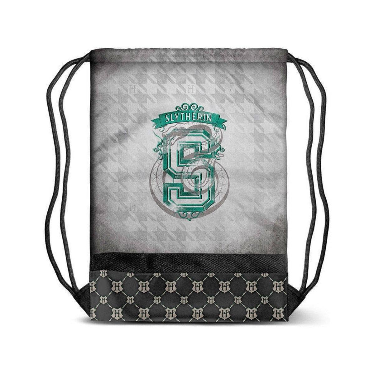 A - SACO MOCHILA HARRY POTTER SLYTHERIN - ILUSION SHOP