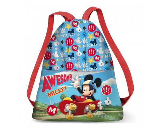 A - SACO MOCHILA INFANTIL MICKEY SKATER DISNEY - ILUSION SHOP