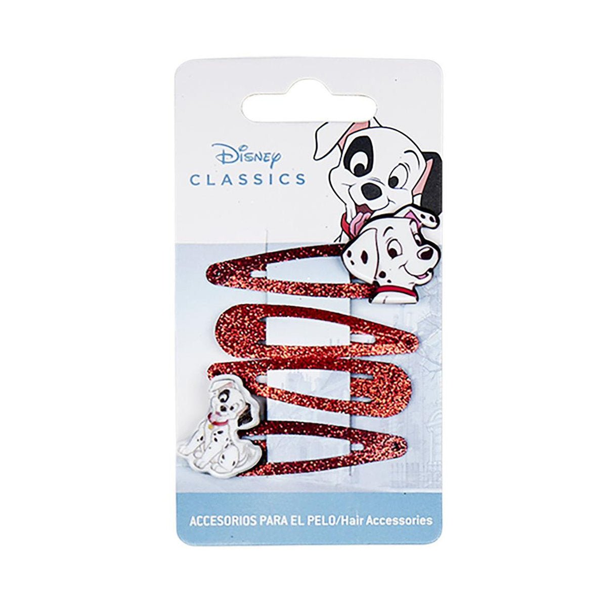 ACCESORIOS PELO CLIPS 4 PIEZAS DISNEY 100 DALMATA - ILUSION SHOP