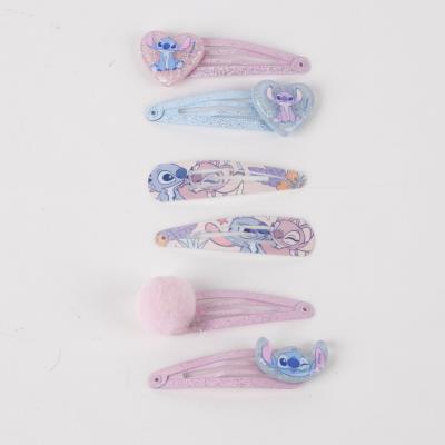 ACCESORIOS PELO CLIPS 6 PIEZAS STITCH - ILUSION SHOP