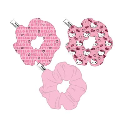 ACCESORIOS PELO COLETERO DE TELA 3 PIEZAS HELLO KITTY - ILUSION SHOP