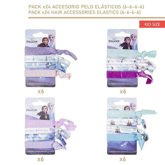 ACCESORIOS PELO ELASTICO FROZEN PACK X 4 - ILUSION SHOP