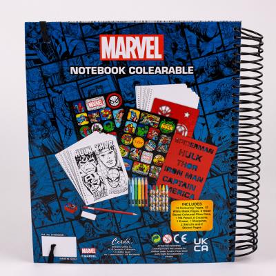 ALBUM ACTIVIDADES COLOREABLE MARVEL - ILUSION SHOP
