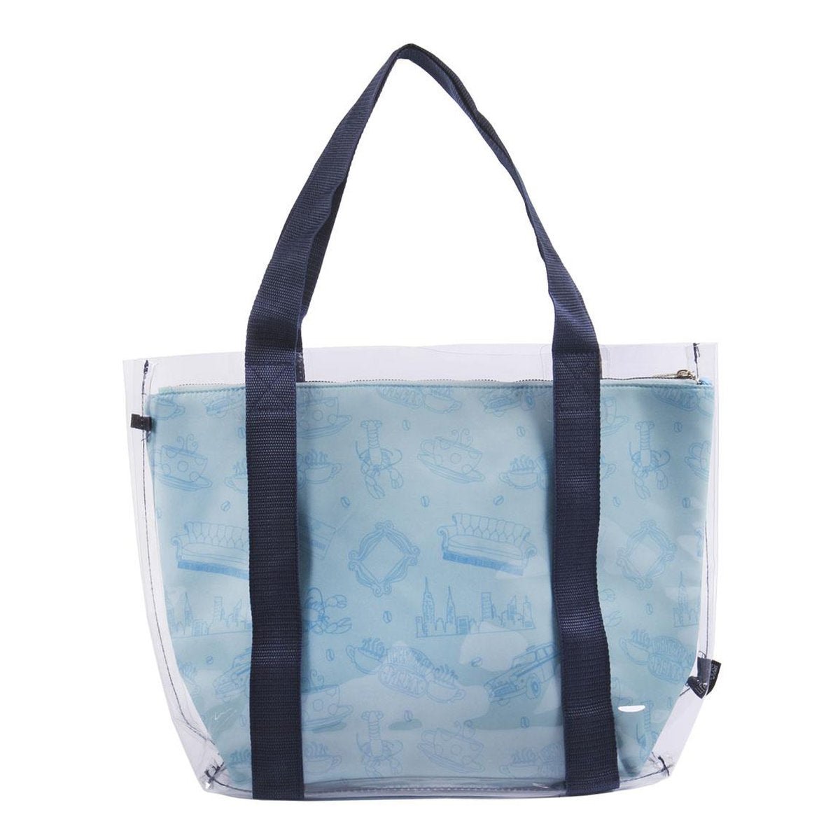 BOLSA SHOPPING TRANSPARENTE FRIENDS - ILUSION SHOP