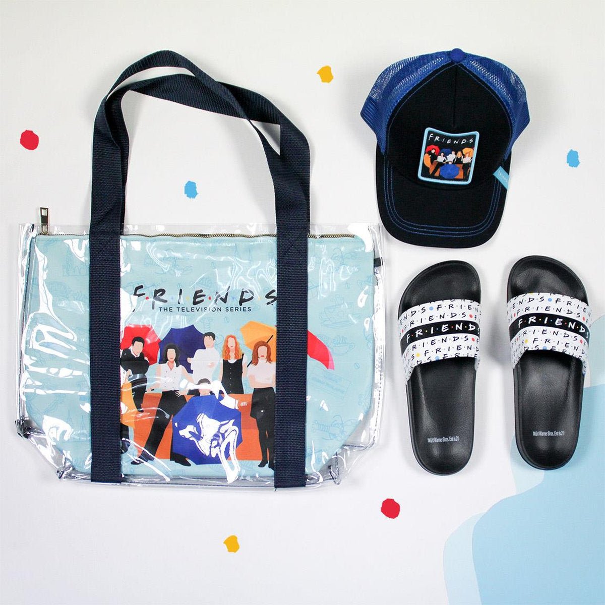 BOLSA SHOPPING TRANSPARENTE FRIENDS - ILUSION SHOP