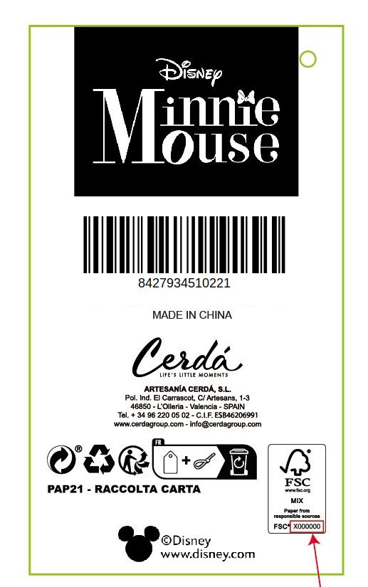 BOLSA SHOPPING TRANSPARENTE MINNIE - ILUSION SHOP