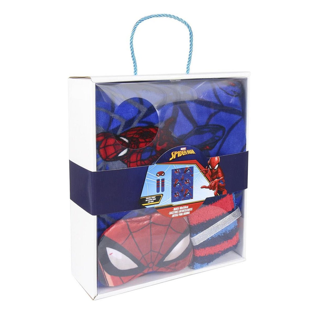 CAJA REGALO MANTA+ANTIFAZ+CALCETIN SPIDERMAN - ILUSION SHOP
