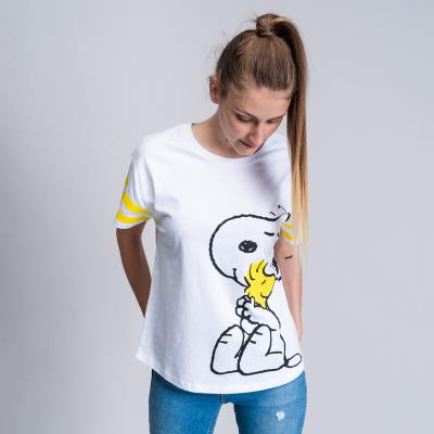 CAMISETA CORTA SINGLE JERSEY PUNTO SNOOPY - ILUSION SHOP
