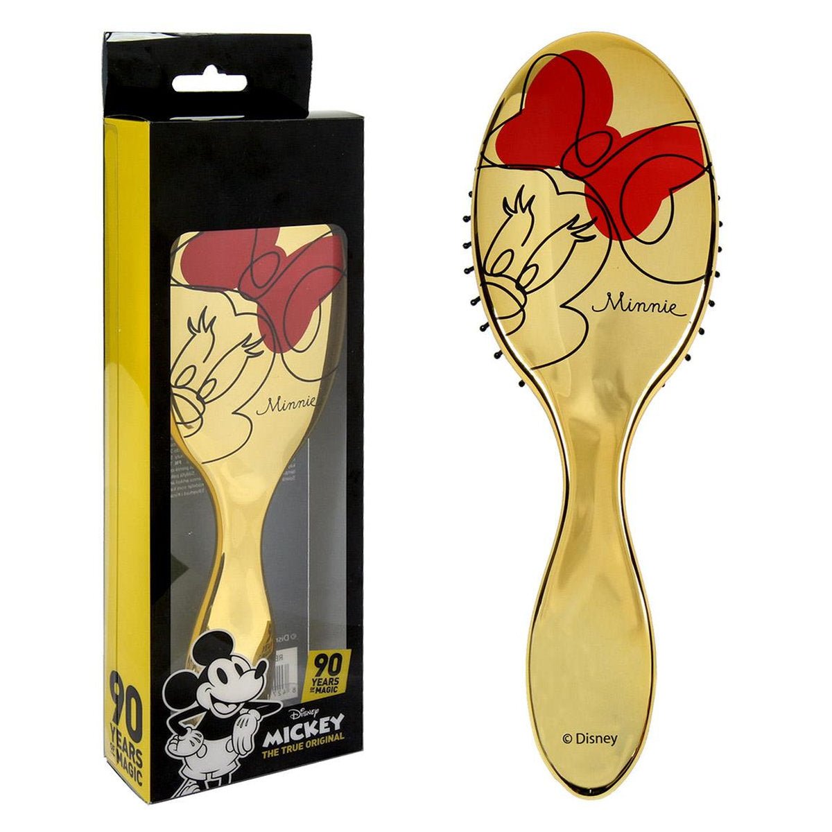 CEPILLO CABELLO MINNIE DORADO CAJA REGALO - ILUSION SHOP