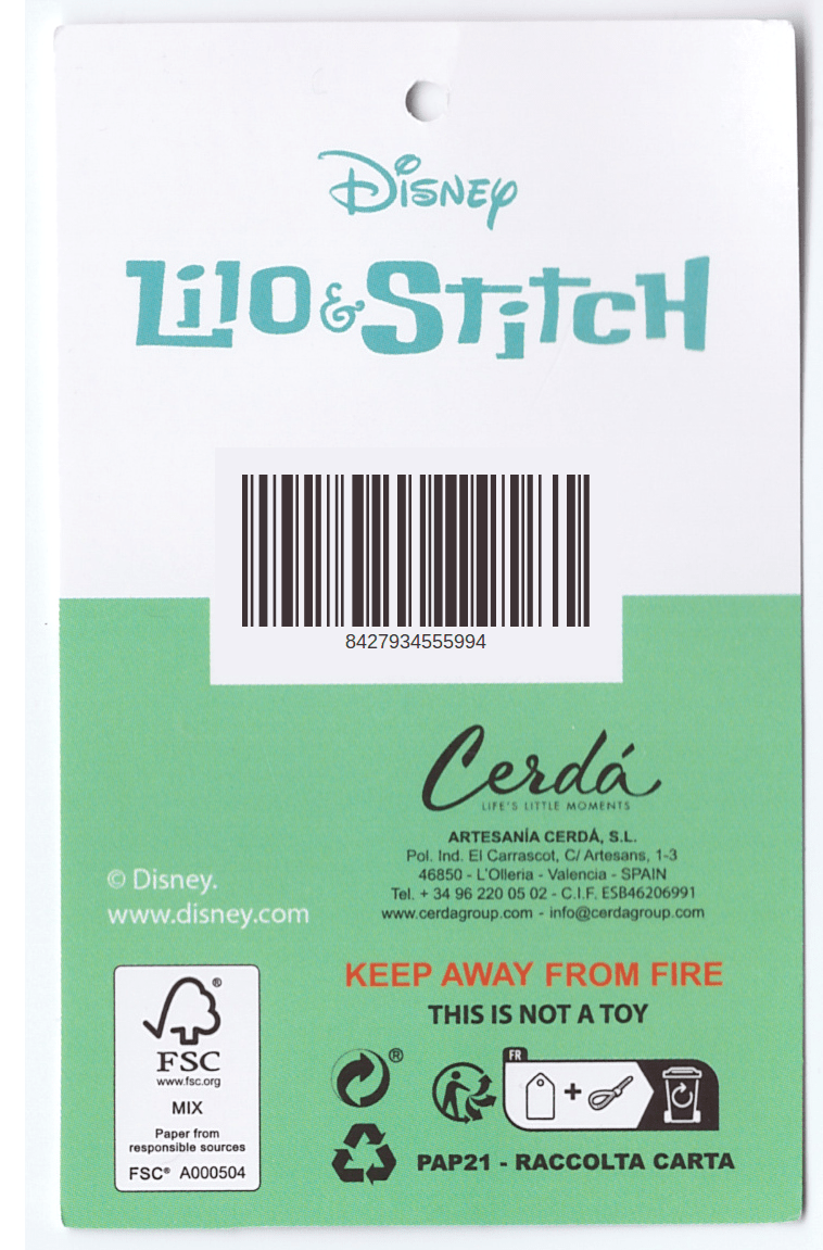 CEPILLO RECTANGULAR INFANTIL STITCH - ILUSION SHOP