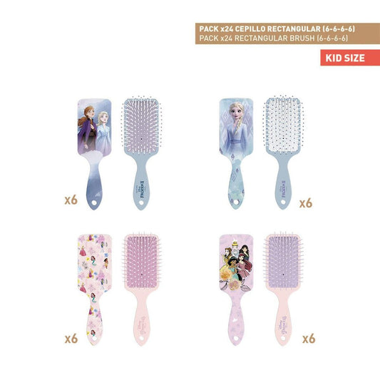 CEPILLOS RECTANGULAR FROZEN - PRINCESS 4 MODELOS - ILUSION SHOP