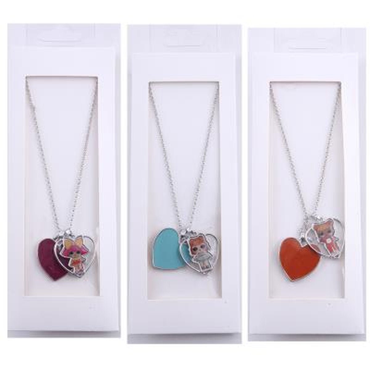 COLLAR METALICO CORAZON PREMIUM LOL SURPRISE SURT. - ILUSION SHOP