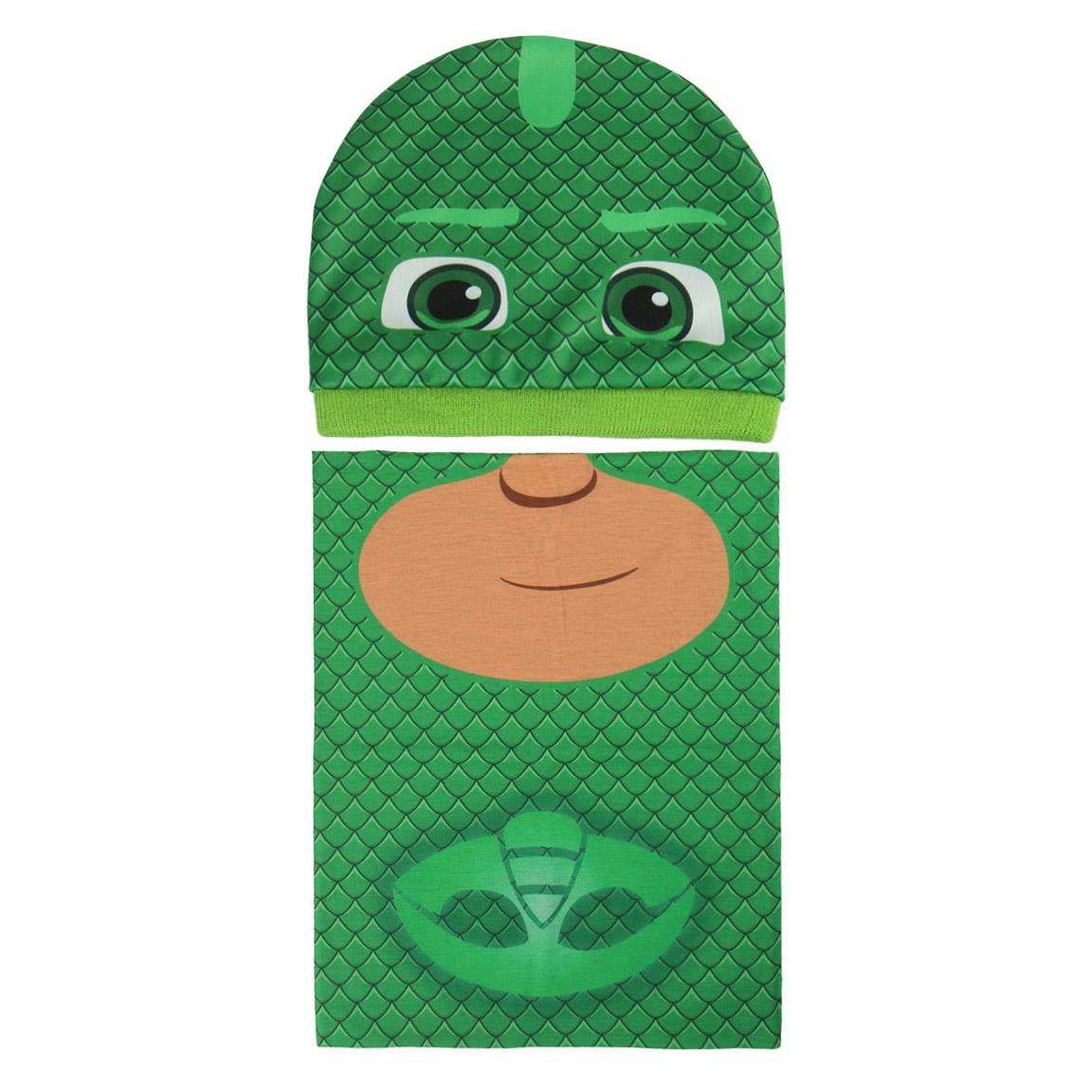 CONJUNTO 2 PIEZAS GORRO + BRAGA PJ MASK GEKKO - ILUSION SHOP