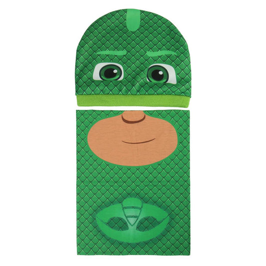 CONJUNTO 2 PIEZAS GORRO + BRAGA PJ MASK GEKKO - ILUSION SHOP