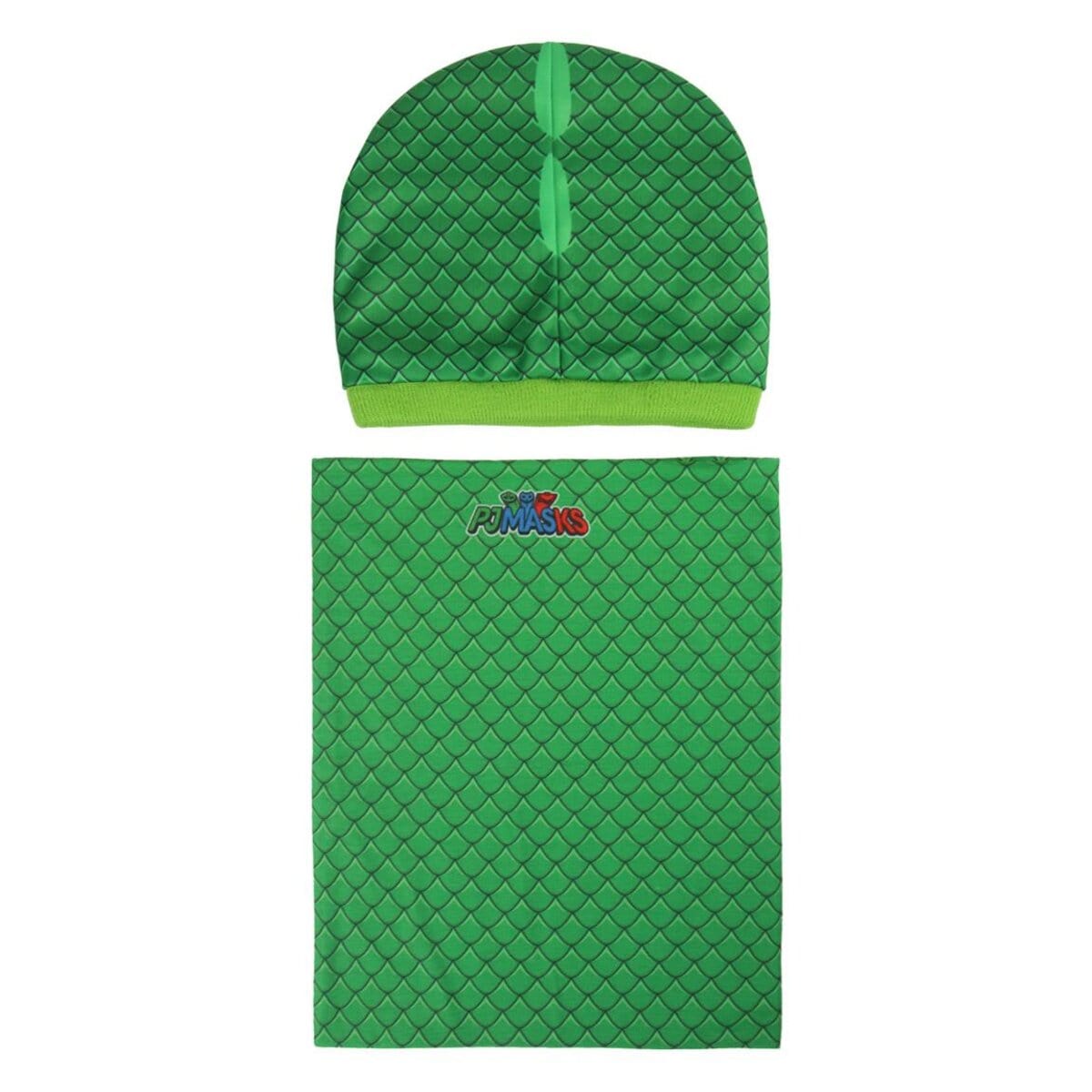 CONJUNTO 2 PIEZAS GORRO + BRAGA PJ MASK GEKKO - ILUSION SHOP