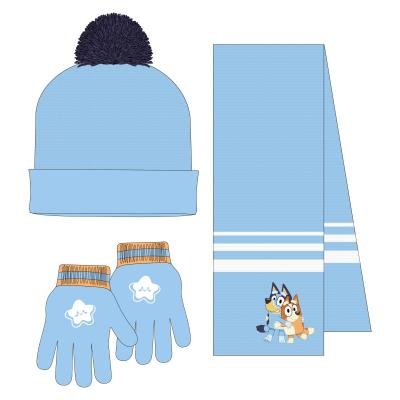 CONJUNTO 3 PIEZAS BUFANDA BLUEY - ILUSION SHOP