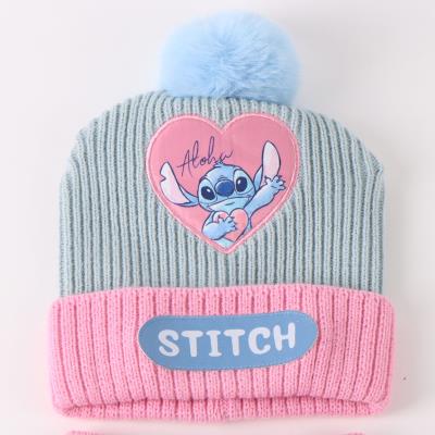 CONJUNTO 3 PIEZAS BUFANDA STITCH - ILUSION SHOP