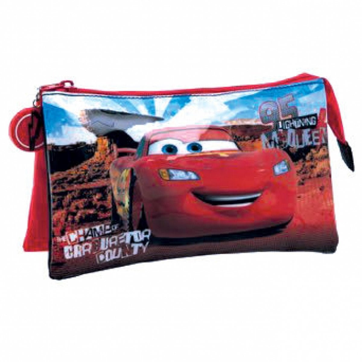 ESTUCHE PORTATODO 3 COMPARTIMENTOS CARS CANYON - ILUSION SHOP