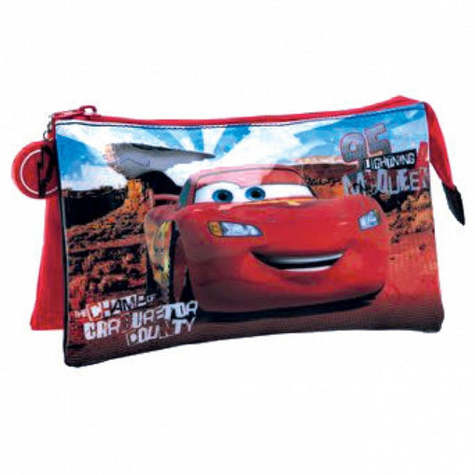 ESTUCHE PORTATODO 3 COMPARTIMENTOS CARS CANYON - ILUSION SHOP