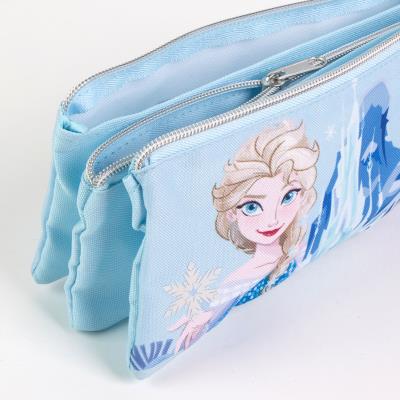 ESTUCHE PORTATODO 3 COMPARTIMENTOS FROZEN - ILUSION SHOP