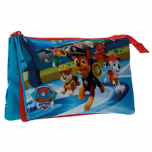 ESTUCHE PORTATODO 3 COMPARTIMENTOS PAW PATROL - ILUSION SHOP