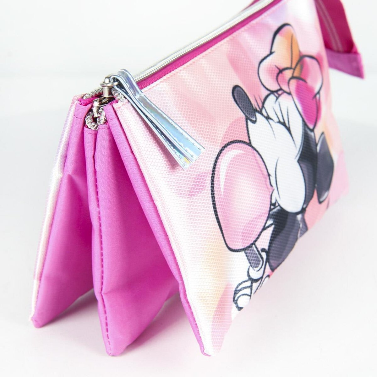 ESTUCHE PORTATODO PLANO 3 COMPARTIMENTOS MINNIE - ILUSION SHOP