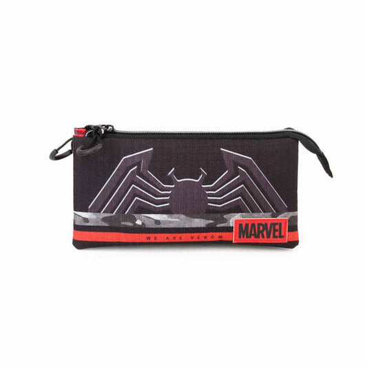 ESTUCHE PORTATODO TRIPLE HS VENOM MONSTER MARVEL