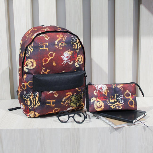 ESTUCHE/PORTATODO PLANO 3 COMPARTIMENTOS HARRY POT