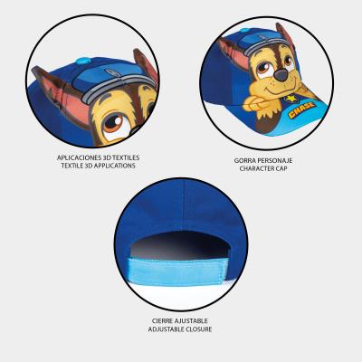 GORRA PREMIUM APLICACIONES PAW PATROL - ILUSION SHOP