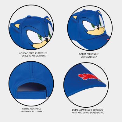 GORRA PREMIUM APLICACIONES SONIC - ILUSION SHOP