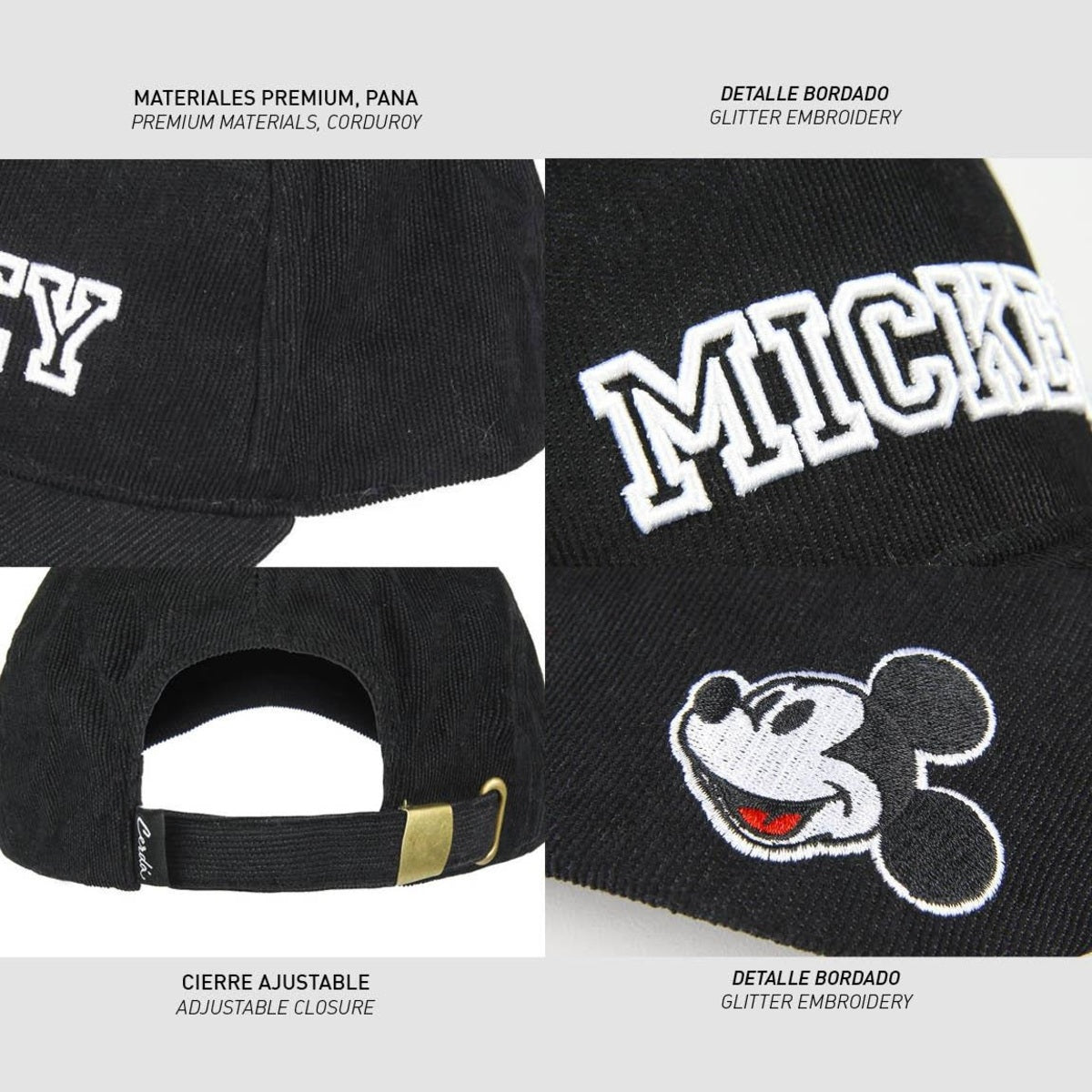 GORRA VISERA CURVA MICKEY - ILUSION SHOP