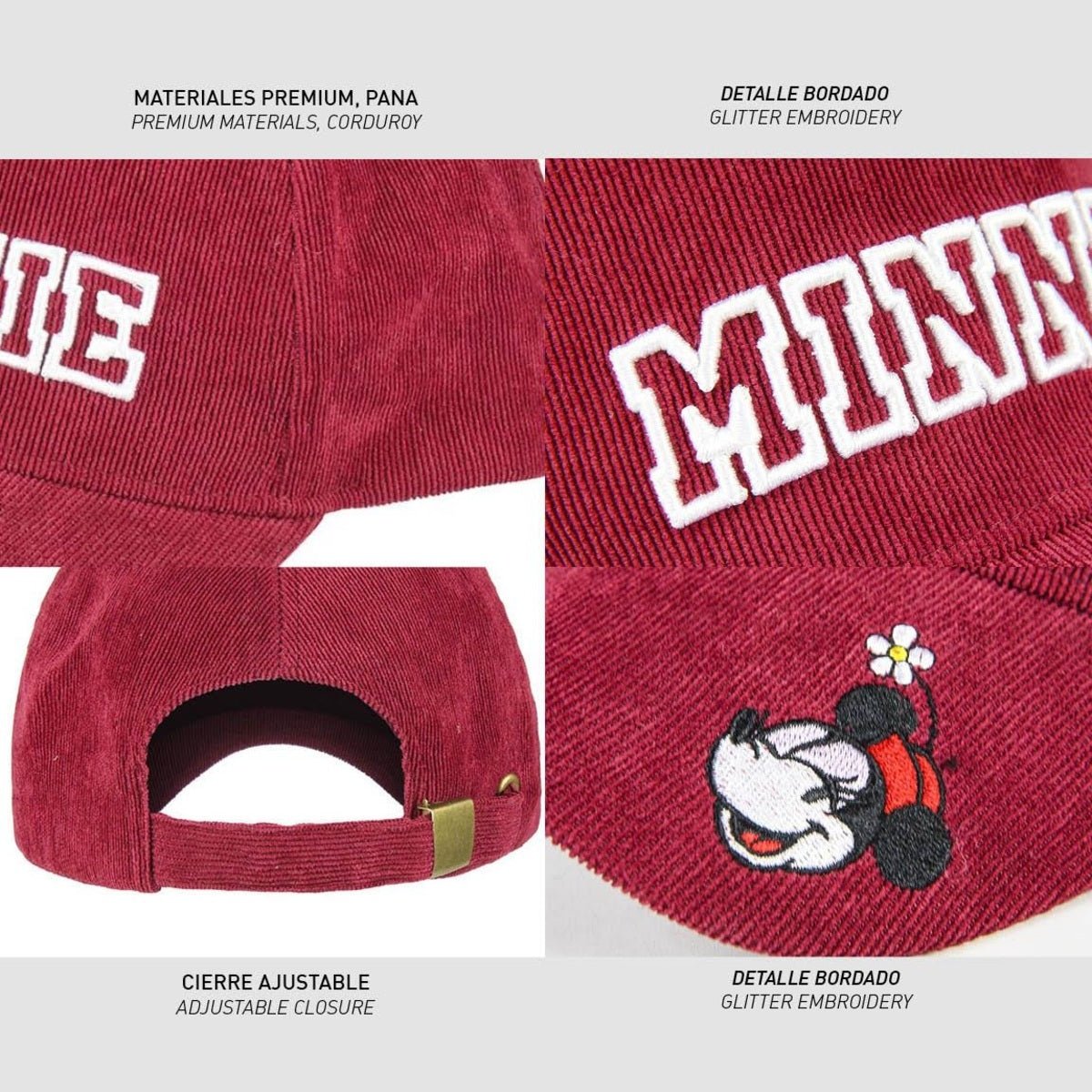 GORRA VISERA CURVA MINNIE - ILUSION SHOP