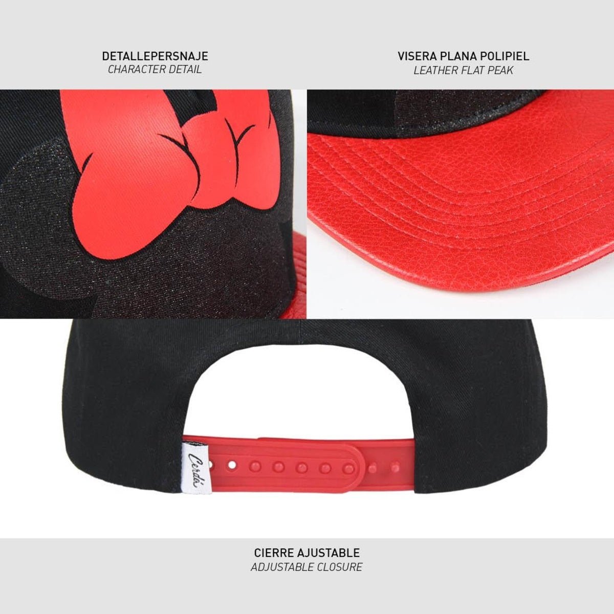 GORRA VISERA PLANA MINNIE DISNEY - ILUSION SHOP