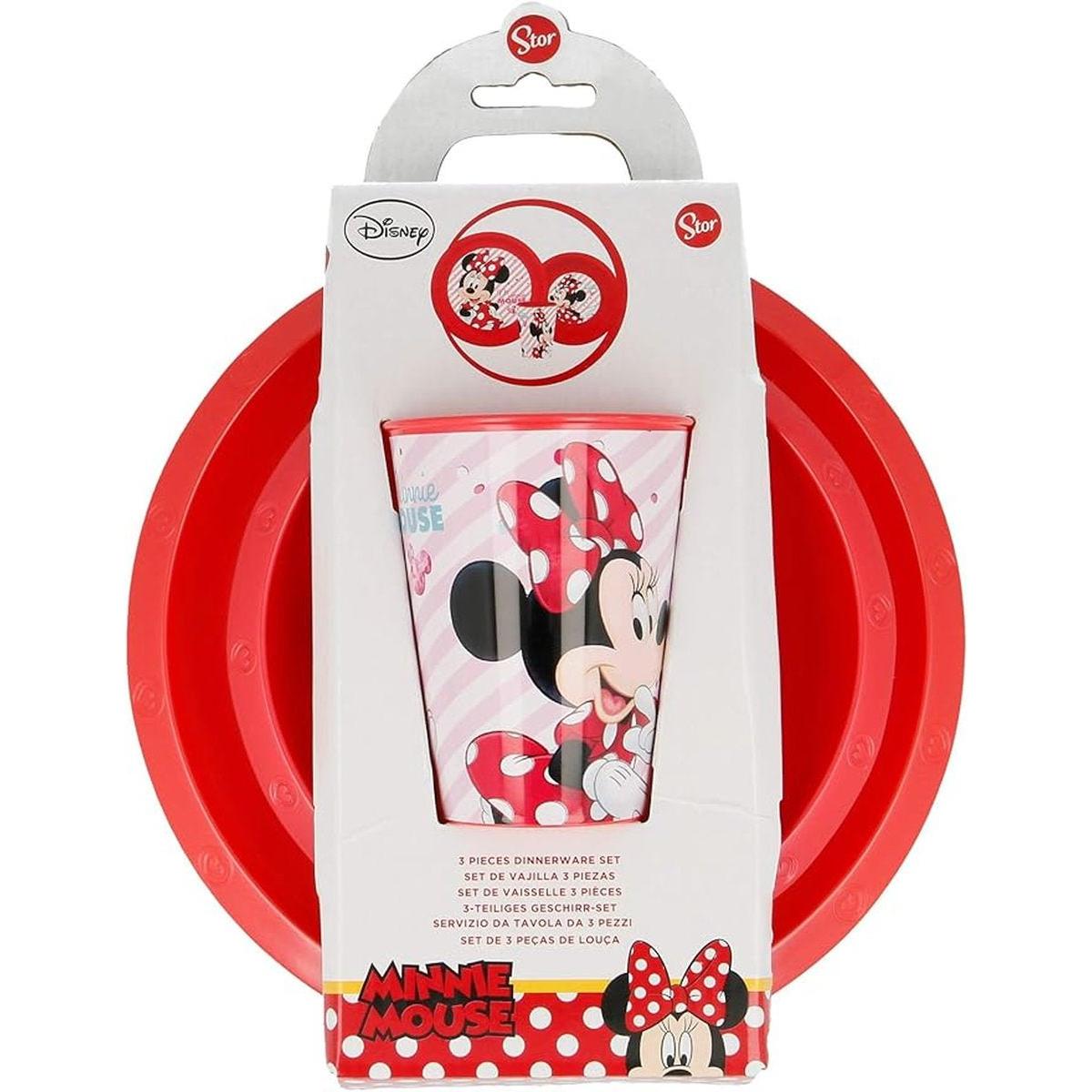 ILUSION SET EASY 3 PCS PLATO, CUENCO Y VASO MINNIE - ILUSION SHOP