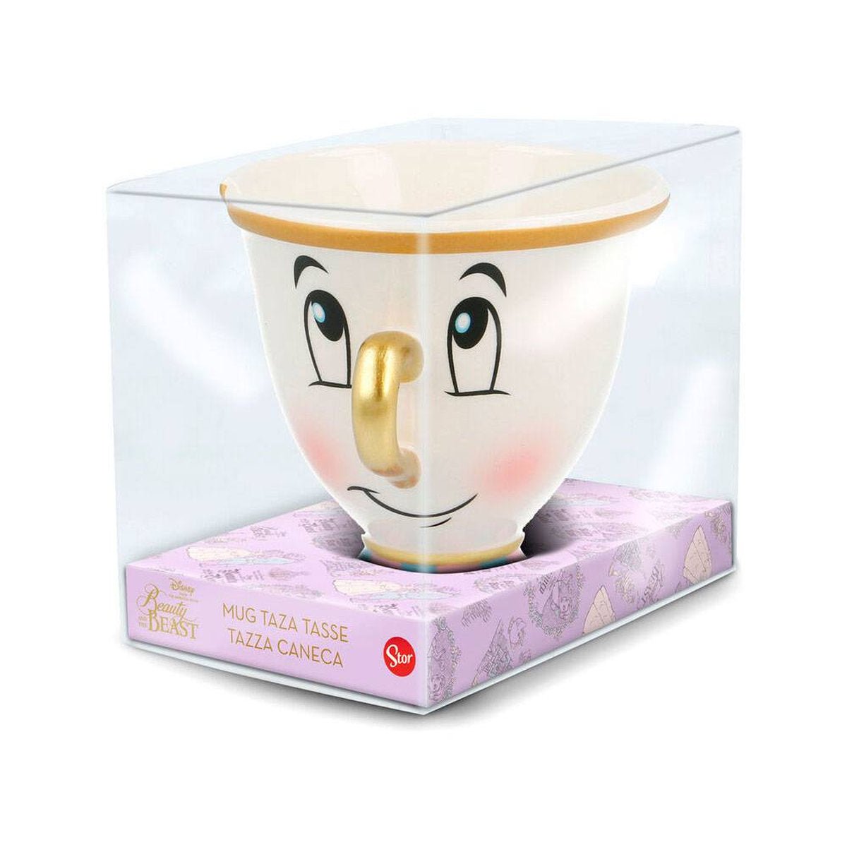 ILUSION TAZA CERAMICA 3D 190 ML BELLA Y LA BESTIA - ILUSION SHOP
