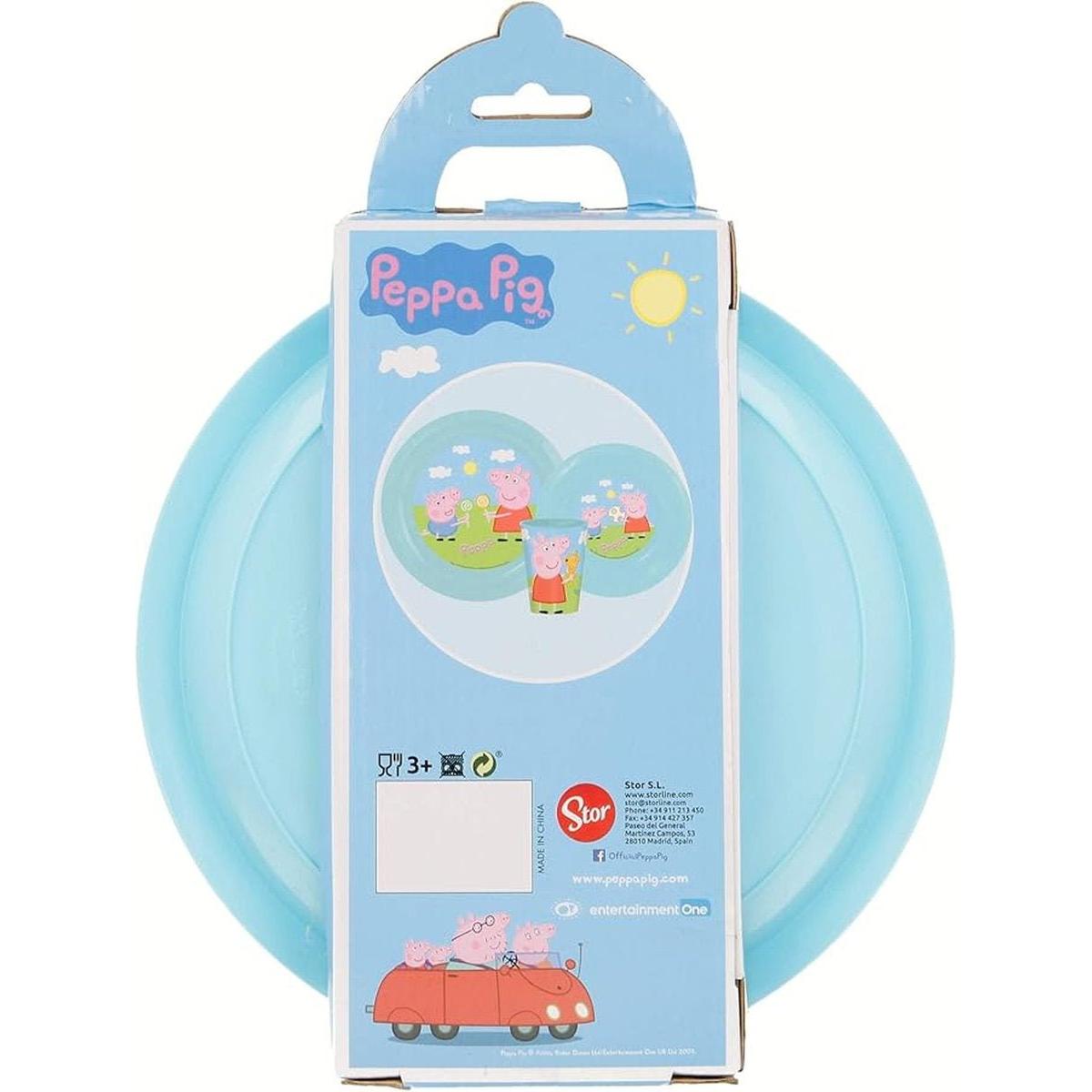 ILUSON SET EASY 3 PCS PLATO - CUENCO - VASO PEPPA PIG - ILUSION SHOP