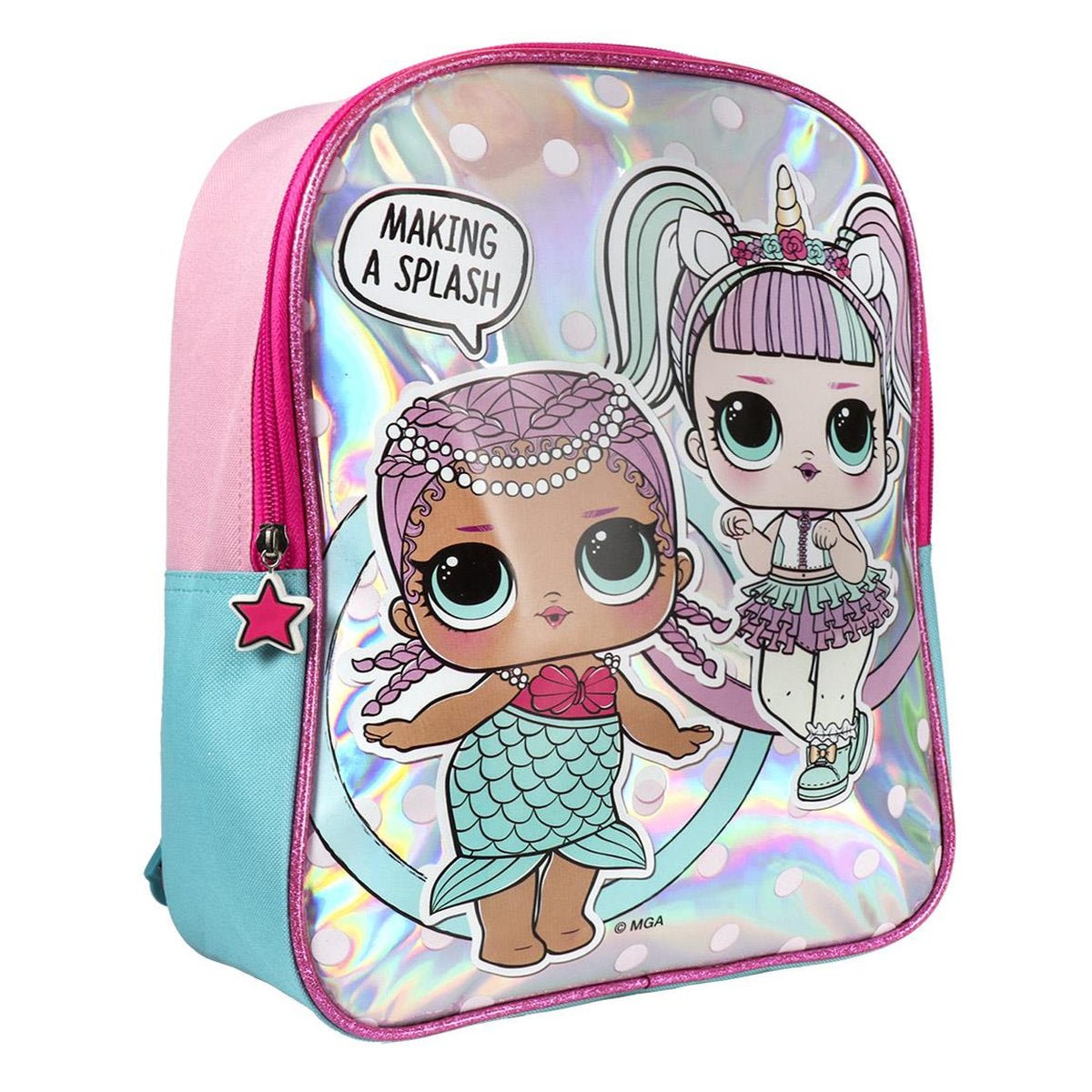 MOCHILA CASUAL IRIDISCENTE LOL - ILUSION SHOP