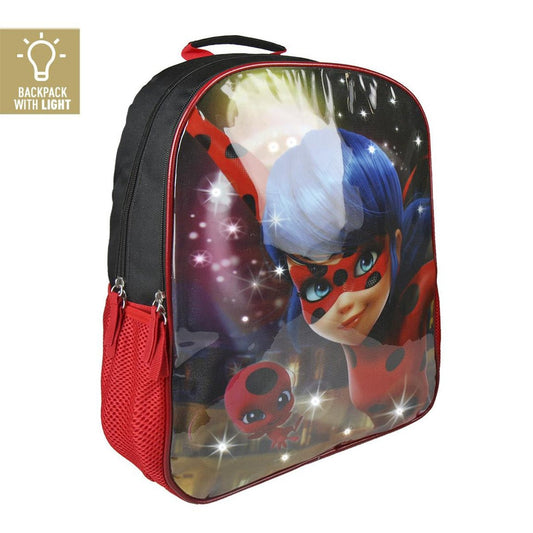 MOCHILA ESCOLAR CON LUZ LADYBUG - ILUSION SHOP