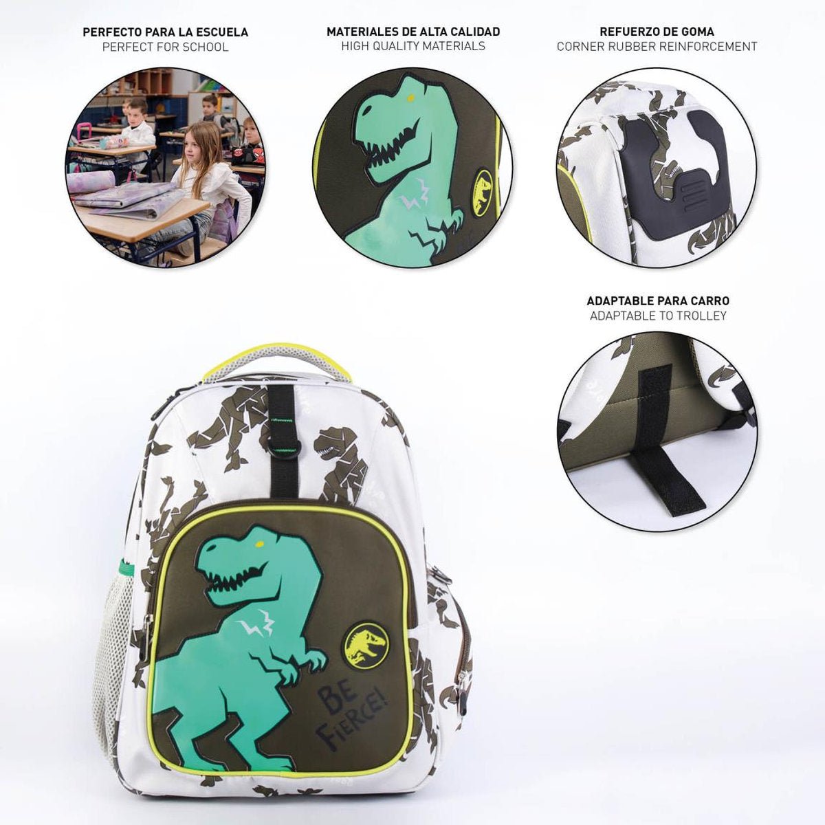 MOCHILA ESCOLAR JURASSIC PARK - ILUSION SHOP
