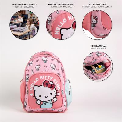 MOCHILA ESCOLAR MEDIANA 42 CM HELLO KITTY - ILUSION SHOP