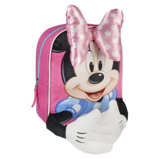 MOCHILA GUARDERIA MINNIE DISNEY PELUCHE 3D PRE - ILUSION SHOP