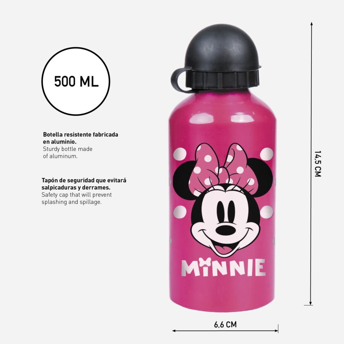 MOCHILA INFANTIL 3D + BOTELLIN MINNIE