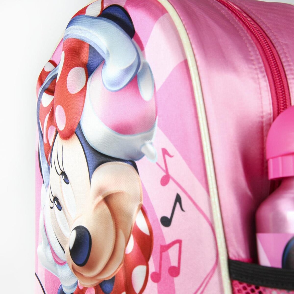 MOCHILA INFANTIL 3D  CON BOTELLA MINNIE