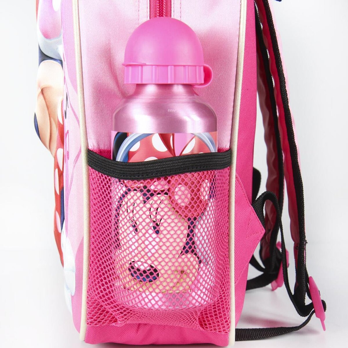 MOCHILA INFANTIL 3D  CON BOTELLA MINNIE
