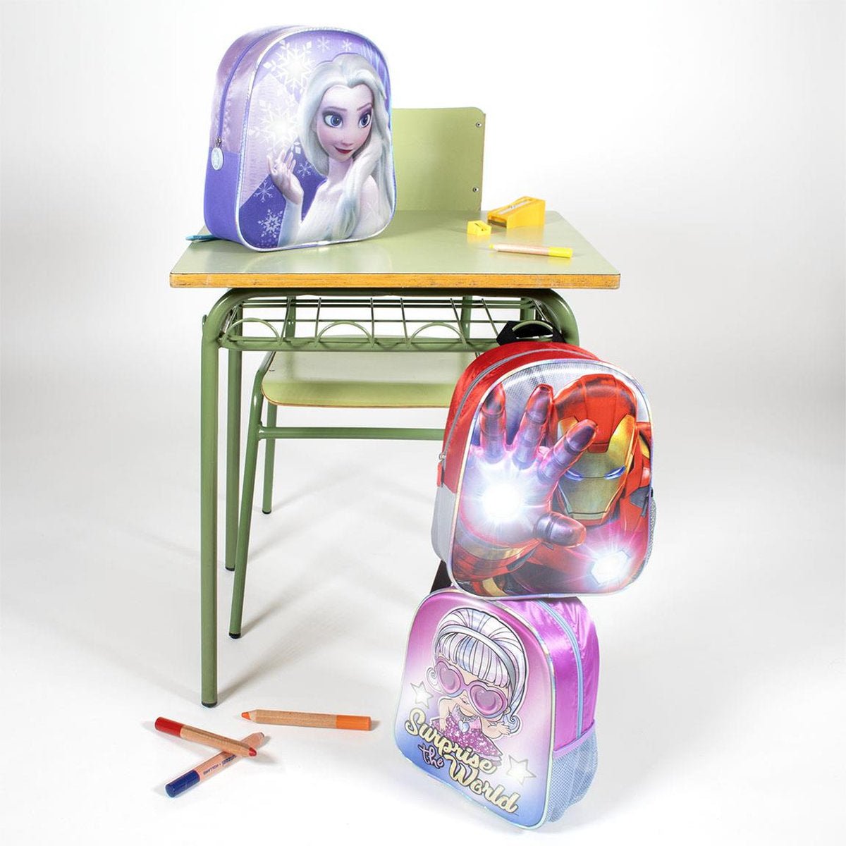 MOCHILA INFANTIL 3D LUCES LOl - ILUSION SHOP
