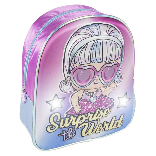 MOCHILA INFANTIL 3D LUCES LOl - ILUSION SHOP