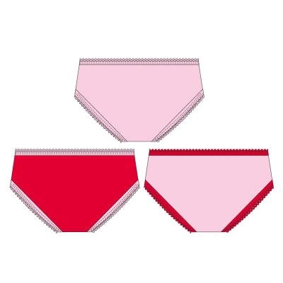 PACK BRAGUITAS SINGLE JERSEY 3 PIEZAS HELLO KITTY - ILUSION SHOP