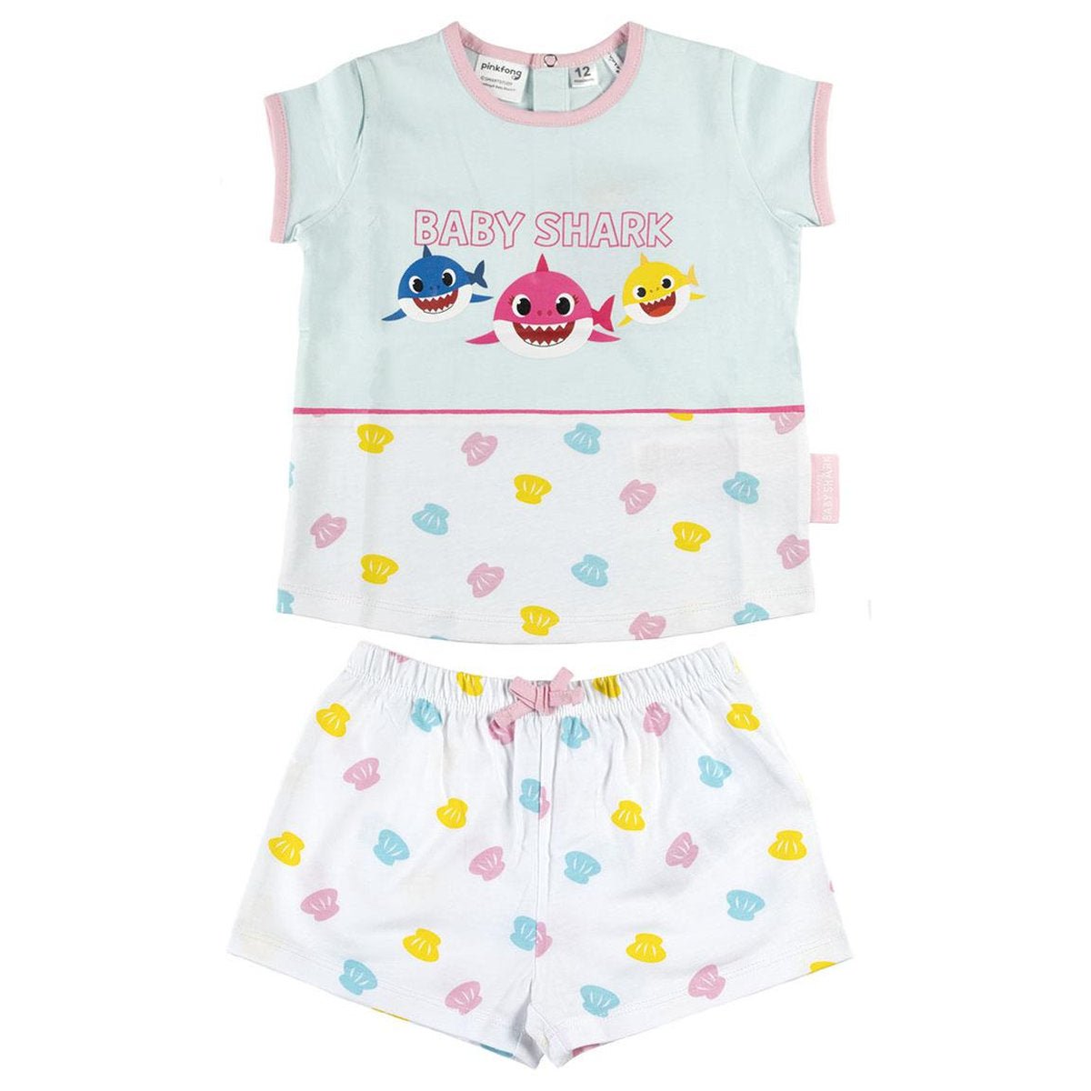 PIJAMA CORTO 2 PIEZAS BABY SHARK - ILUSION SHOP