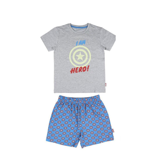 PIJAMA CORTO SINGLE JERSEY AVENGERS - ILUSION SHOP